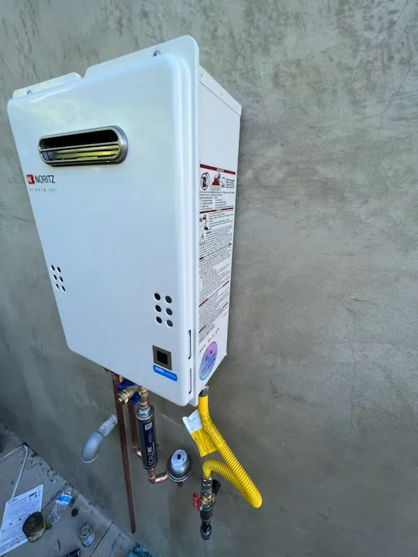 Tankless water heater installation for Middlebrook homes